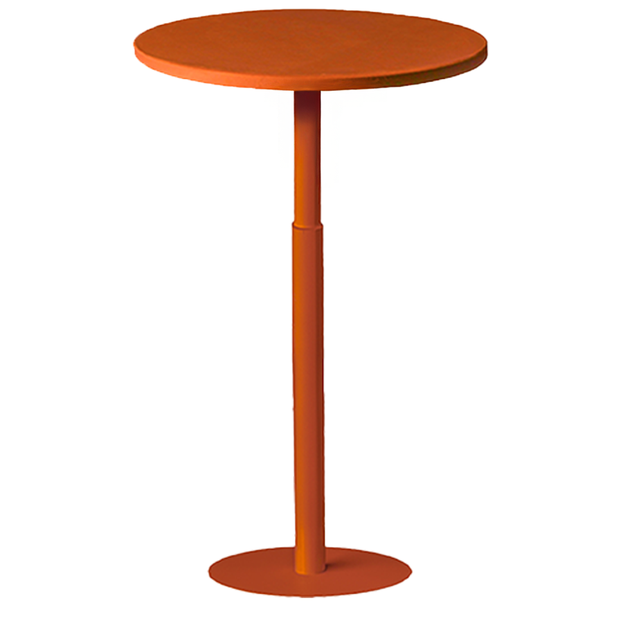 Стол коктейльный Твист Круглый Тыквенный тарт + Терракотовый